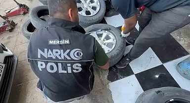 Lastiklere yapılan özel bölmeden 8 kilo 266 gram eroin çıktı