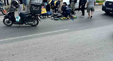 Lüleburgaz'da otomobilin çarptığı motosikletteki 2 genç yaralandı