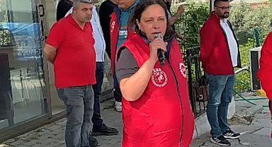 Maaş alamayan Karşıyaka Belediyesi işçilerinden Başkan İşçimenler'e tepki