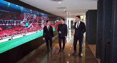 Macit, Yerkel ve Bayraktar, TFF Meral-Celal Aras Spor Lisesi'nde inceleme yaptı