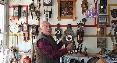 Makine teknisyenini eski merakı saat koleksiyoneri yaptı