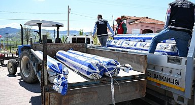 Manisa Büyükşehir'den afetzede üreticilere destek