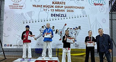 Manisalı karateciler Denizli'de fırtına gibi esti