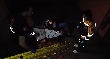 Merdivenlerden yuvarlanan işçi yaralandı