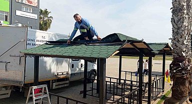 Mersin'de park ve yeşil alanlarda bakım seferberliği