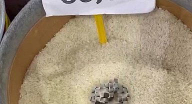 Mersin'de skandal görüntü: Pirinçten kedi dışkısı çıkan markete ceza