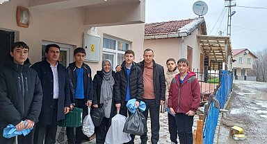 Meslek lisesi öğrencilerinden gönüllere dokunan davranış