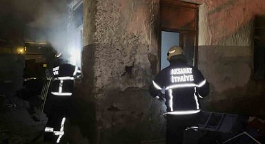 Metruk evde çıkan yangın paniğe neden oldu