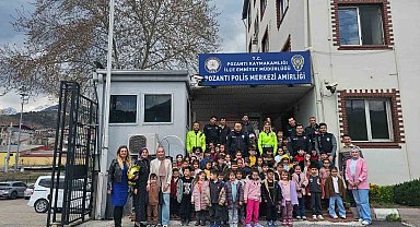 Minik öğrenciler, polisliği öğrendi