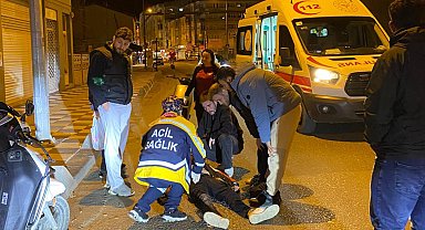 Motosiklet ile otomobil çarpıştı: 1 yaralı