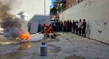 Muğla 112 personeline yangın eğitimi