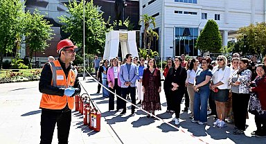 Muratpaşa'da yangın tatbikatı