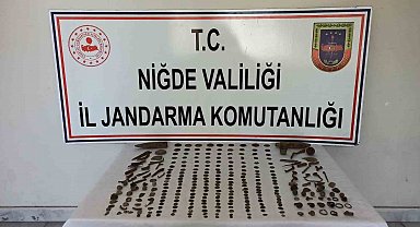 Niğde Bor'da tarihi eser operasyonu: 290 adet eser ele geçirildi