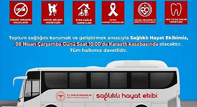 Niğde'de Mobil Sağlık Hizmetleri Karaatlı'da vatandaşlarla buluşacak