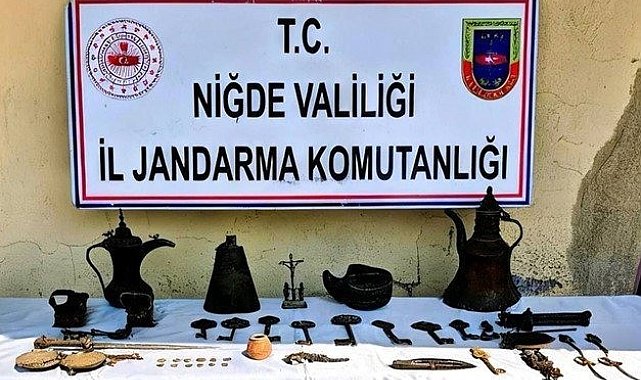 Niğde'de "Anadolu Mirası" operasyonu: 44 tarihi eser ele geçirildi