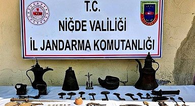 Niğde'de "Anadolu Mirası" operasyonu: 44 tarihi eser ele geçirildi