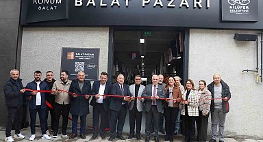 Nilüfer'in 8'inci giyim pazarı Balat'ta açıldı