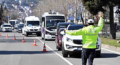 Ordu'da bir haftada 17 binden fazla araç ve sürücüsü denetlendi