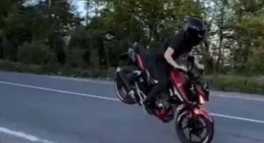 Ordu'da tehlikeli motosiklet kullanan sürücüye 72 bin lira ceza