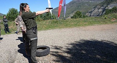 Orman işçileri zorlu etapları tamamladı