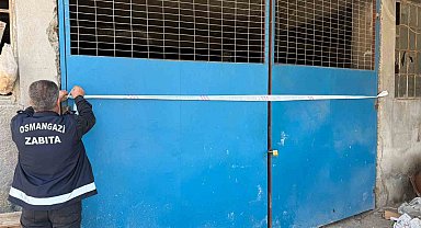 Osmangazi'de tehlikeli atık döken araca ağır ceza