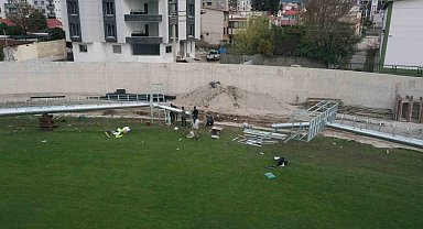 Osmaniye'de deprem sonrası yeniden inşa: 7 Ocak stadyumu %35 seviyesinde