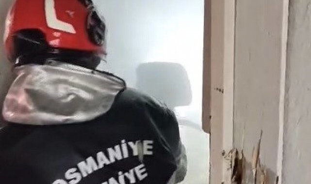 Osmaniye'de tek katlı evde çıkan yangın söndürüldü