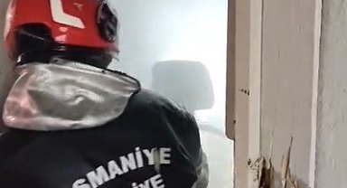 Osmaniye'de tek katlı evde çıkan yangın söndürüldü