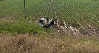 Otomobil takla attı, 4 yaralı