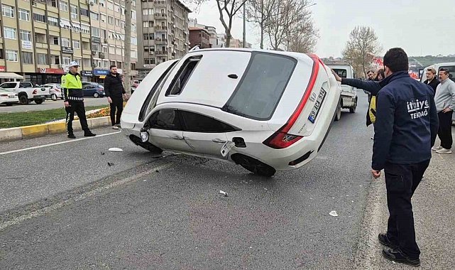 Otomobiller çarpıştı: 1 yaralı