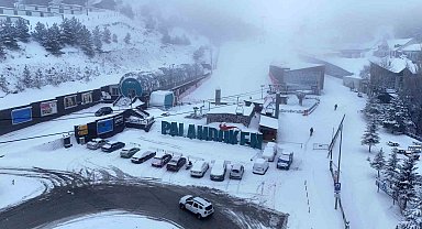 Palandöken'de kar kalınlığı 210 santimetreye ulaştı