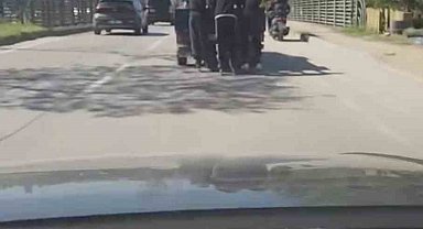 Patenli gençlerin tehlikeli yolculuğu kamerada