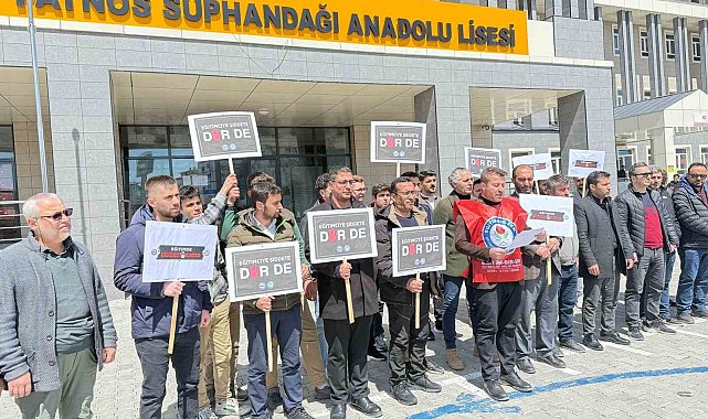 Patnos Eğitim-Bir-Sen'den şiddet tepkisi: "Artık yeter"