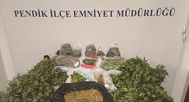 Pendik'te uyuşturucu operasyonu: 10 kilo marihuana ele geçirildi