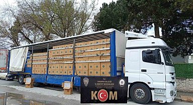 Polis kaçakçılığa izin vermiyor: 8 milyon boş makaron ele geçirildi