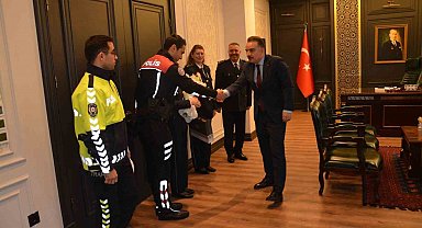 Polis Teşkilatı'ndan, Kaymakam Odabaş'a ziyaret