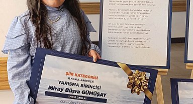 "Su Verimliliği Seferberliği" yarışması şiir dalı Türkiye birincisi Hisarcık'tan