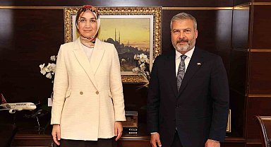 Rektör Adıgüzel'den Bakan Yardımcısı Kübra Güran Yiğitbaşı'na ziyaret