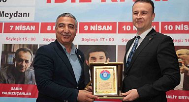 Sağlık-Sen'den Kaymakam Adıgüzel'e "Hizmet" plaketi