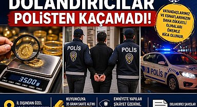 Sahte altın bozduran dolandırıcılar polisten kaçamadı