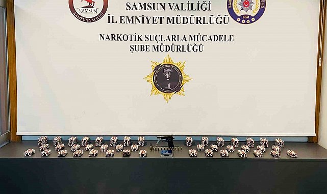 Samsun'da 18 bin uyuşturucu hap ele geçirildi