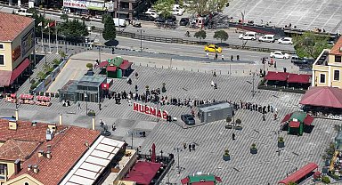 Samsun'da şampiyonluk maçı heyecanı: Biletler için kuyruk oluştu