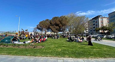 Samsun'da sıcak hava etkisi: Sahil ve parklar dolup taştı