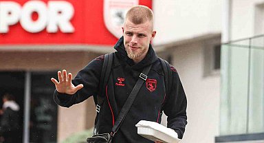 Samsunspor, erteleme maçı için Rize'ye gitti