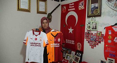 Şehit annesinin Galatasaray forması isteği yerine getirildi