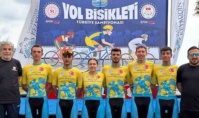 Selçuk Üniversitesi, yol bisikletinde Türkiye Şampiyonu oldu