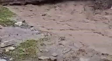 Siirt'te faciadan dönüldü: Sel suları bir evi yuttu