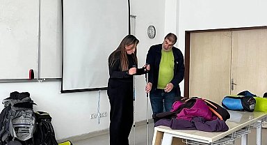 Sinop'ta öğrenciler doğa sporlarında güvenlik bilinci kazandı