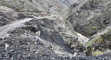 Şırnak'ta yağışla beraber heyelan oluştu