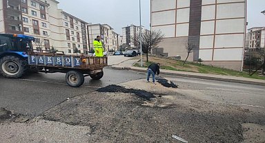 Şırnak'ta yollar için geçici asfaltlama çalışmaları başladı